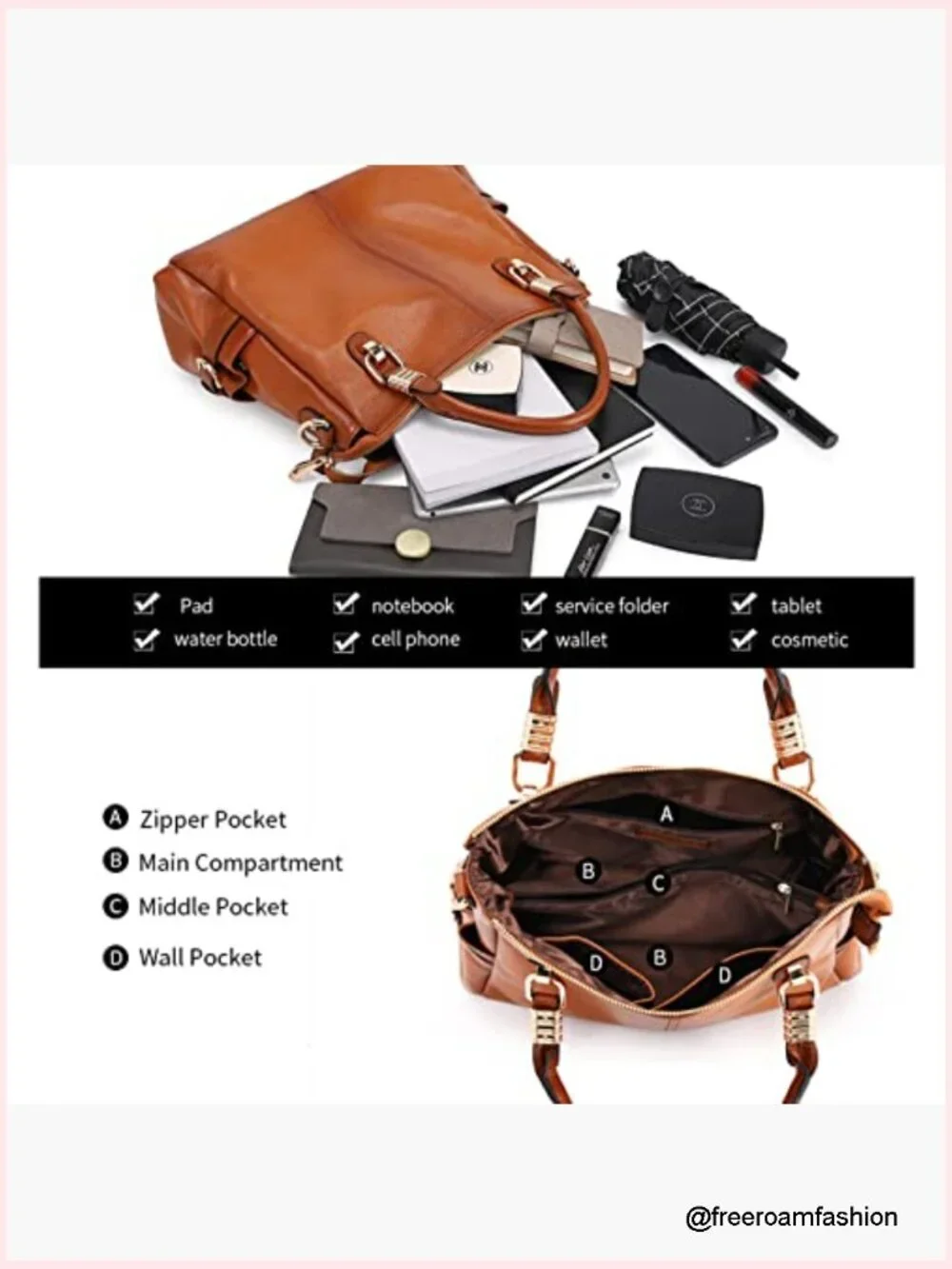 Genuine Leather Satchel Tote Shoulder Bag Laptop Bag Work Bag 14.56x4.92x11.02